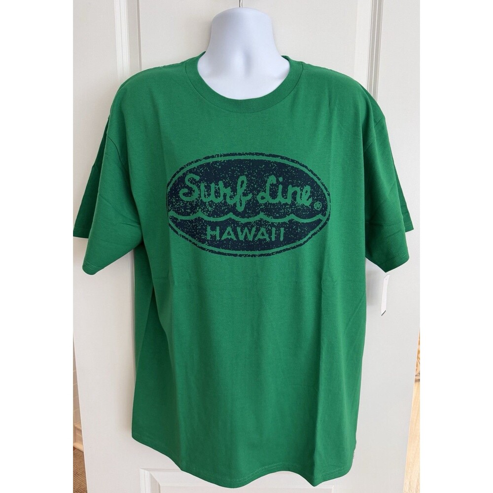 Jams World Surf Line Men’s T-Shirt, XL, Company Logo, Green, NWT
